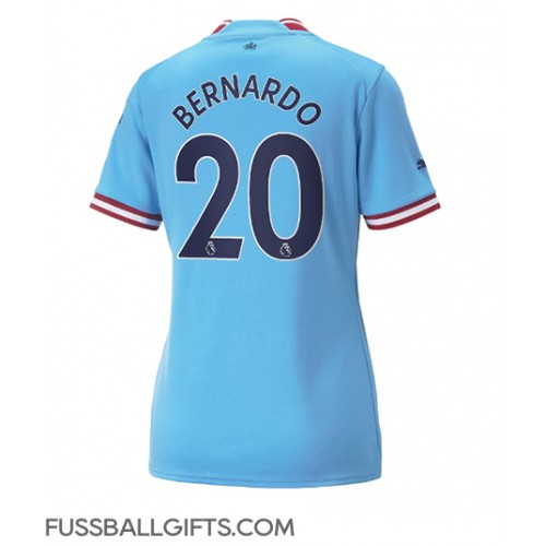 Manchester City Bernardo Silva #20 Fußballbekleidung Heimtrikot Damen 2022-23 Kurzarm